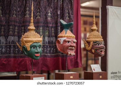 Siam reap 3 nov 2018 , Mask that has been use for cambodia dance. Cambodia dance tell story about historical cambodia to tourist . This help cambodia people to get some job in this traditional dance