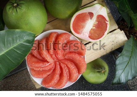 Siamese pomegranate pomelo thai fruit