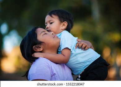 Siblings Hug And Embrace Each Other Showing Love, And Affection, Expressing That They Will Stand By Each Other.