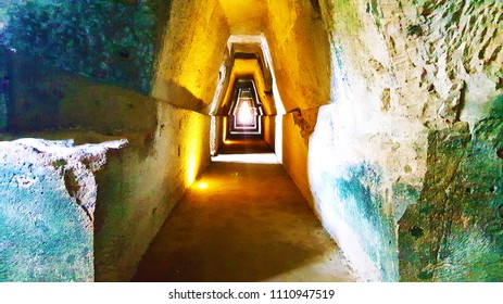 Sibyl Oracle Cave In Ancient City Of Cuma