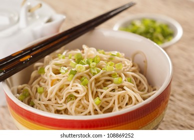 Sichuan Noodles With Scallion Tops. Unsharpened File