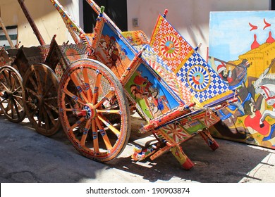 Sicilian Cart In Palermo, Sicily