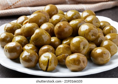 Sicilian Green Olives D.O.P. View In Close-up