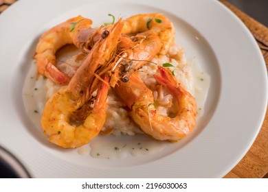 Sicilian Lemon Risotto With Prawns