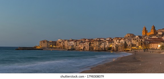 Cefalù At Night– Sicily; Italy