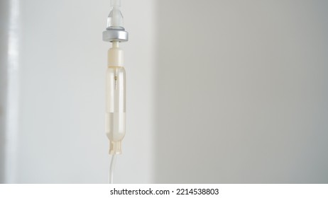 Sick Child At Hospital With Parenteral Nutrition