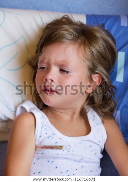 Sick Little Girl Stock Photo 116916691 | Shutterstock