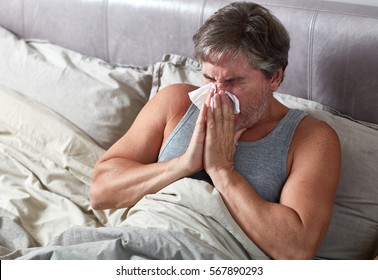 Sick Man In Bed