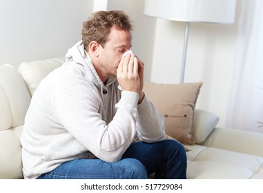 Sick Man With Cold