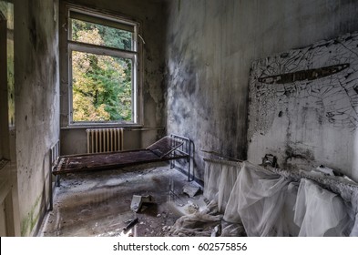 Sick Room In Abandoned Hospital