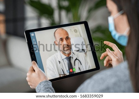 Similar – Image, Stock Photo Quarantine: we stay at home