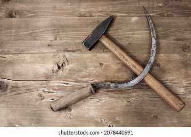 Sickle and hammer is symbol of proletariat - Shutterstock ID 2078440591