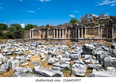 Side Ancient Ruins Touristic Site Popular Stock Photo 2166455997 ...