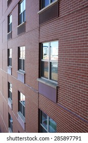 Side of a brick building