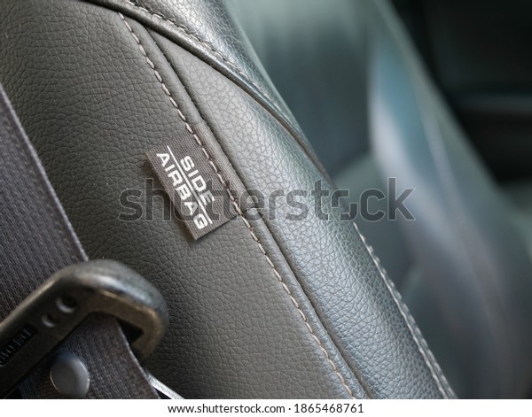 side car\
airbags tag for safety in a modern\
car.