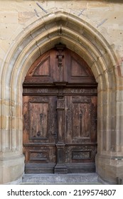 Side Entrance Of The Marienkirche From 1659, Königsberg, Lower Franconia, Bavaria, Germany