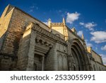 Side facade of the church of San Pablo in Úbeda, Jaén, Andalusia, world heritage city in daylight