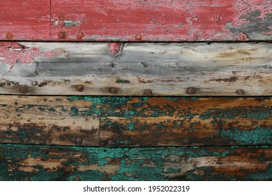 The Side Of A Fishing Boat In The Artic Ocean