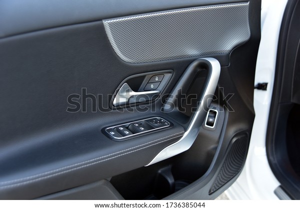 side mirror switch control, window control,\
central locking and car door\
handles