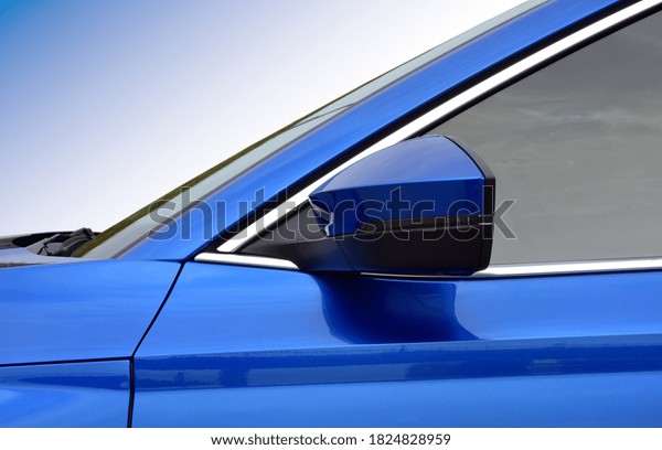 Side mirror with turn\
signal of a car
