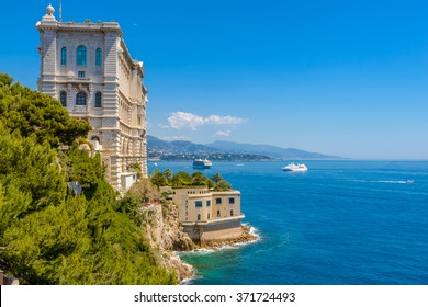 Side of Oceanographic Institute museum in Principality of Monaco