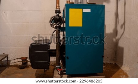 The Side of an Oil Furnace 
