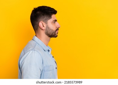 Side Profile Photo Young Confident Man Stock Photo 2185573989 ...