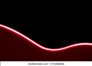 The side red shiny wavy surface in an abstract manner  useful for design element 