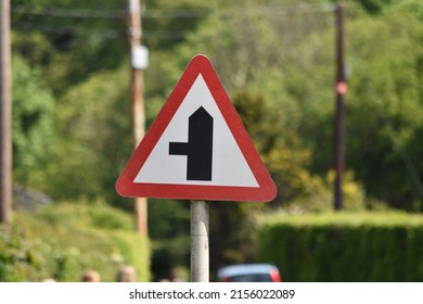 Side Road Left - Traffic Sign UK