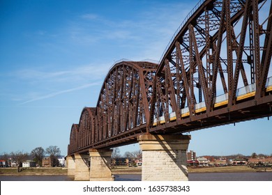 Side Shot Of The Big Four Bridge In Louisville.