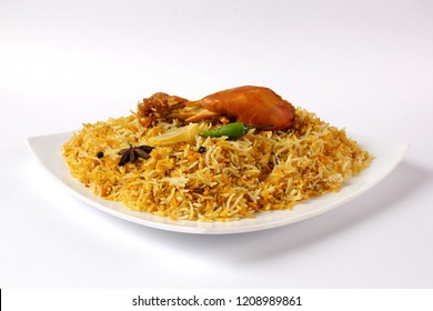 Side Shot Chicken Biryani Traditional Indian Stock Photo 1208989861 ...