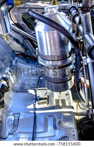 Similar – Truck Engine Motor Components In Car Service Inspection