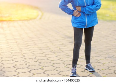 Side Stitch - Woman Runner Side Cramps