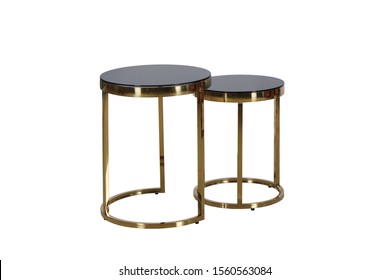 Side Table With Isolated White Background