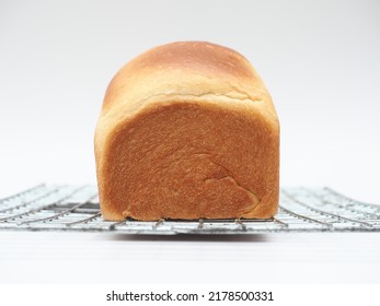 Side Texture Of White Bread Loaf