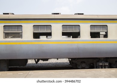 The side of the train