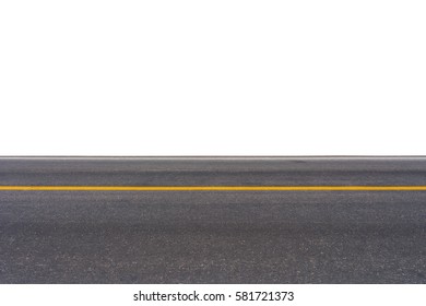 Side View Asphalt Road Isolated On Stock Photo 581721373 | Shutterstock