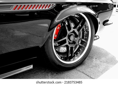 Side View Black Sports Car Stock Photo 2183753485 | Shutterstock