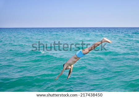 Similar – Image, Stock Photo leg Woman Beach Ocean