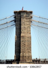 Side View Of The Brooklyn Bridge