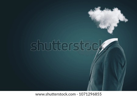 Similar – Image, Stock Photo Clouds in the head