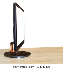 Side View Computer Widescreen Display Cut Stock Photo 194047430 ...