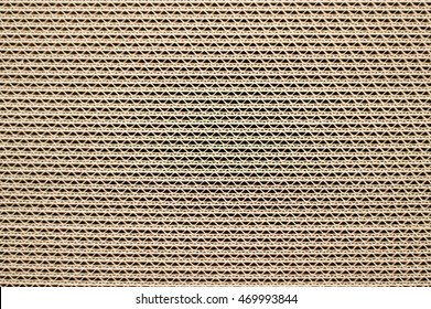 Side View Of  A Corrugated Cardboard