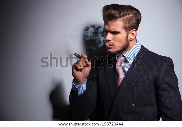 Side View Fashion Model Suit Tie Stock Photo 158720444 | Shutterstock