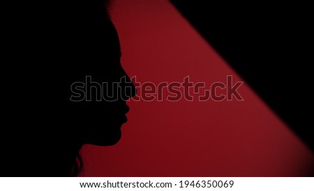 Similar – Image, Stock Photo Shadow of a woman on the white sand