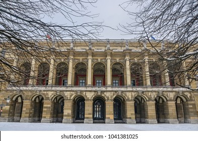 Side View Of  Munich Residenz Near Hofgarten