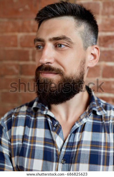 Side View Portrait Hipster Man Trimmed Stock Photo Edit Now