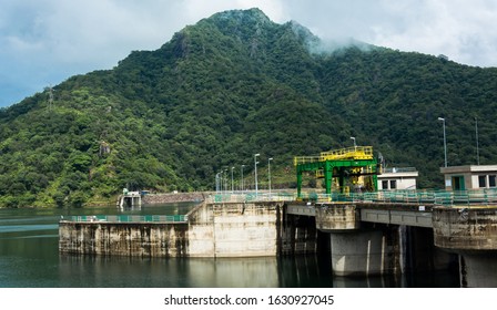 Side view of Randenigala dam, sri Lanka