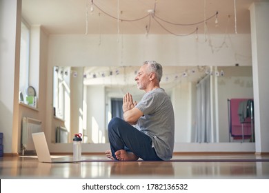 Side View Serene Yogi Sitting His Stock Photo 1782136532 | Shutterstock