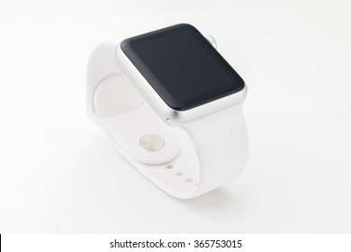 Side View Smart Watch Isolated Over With Background